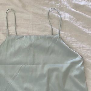 Satin Camisole High Neck Cropped